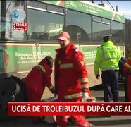 O batrana ACCIDENTATA MORTAL de un troleibuz pe trecerea de pietoni VIDEO